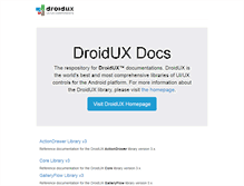 Tablet Screenshot of docs.droidux.com